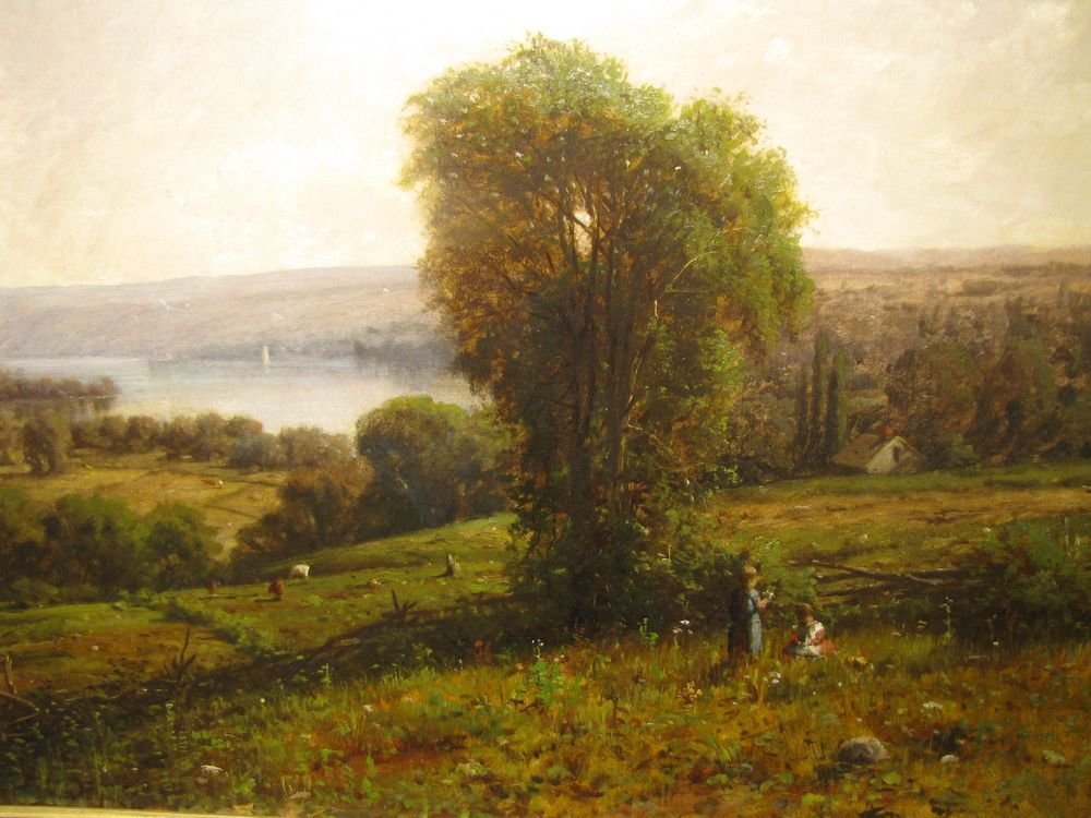 This untitled painting is by George Lafayette Clough, who painted the woods of upstate New York.